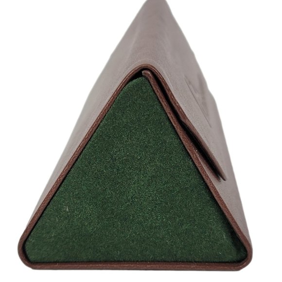 DUCKS UNLIMITED Eye Sun Glasses Case Foldable Triangle Faux Leather Magnetic - Picture 5 of 5